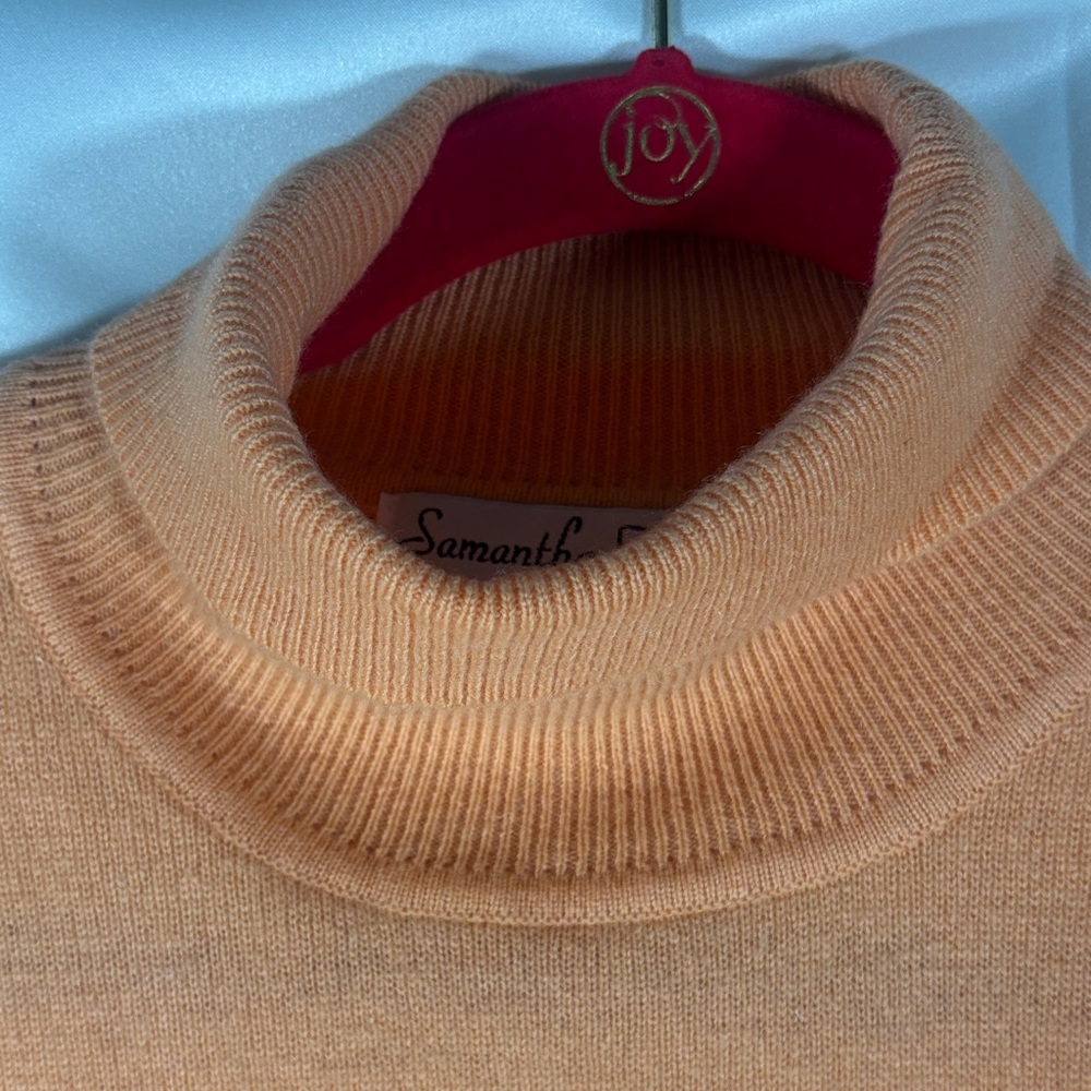 Samantha Taylor 100% Cashmere Turtleneck Sweater SZ L - Picture 4 of 5